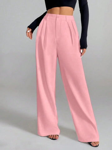 PETITE Women's Elegant French Style White Casual/Office Pants
