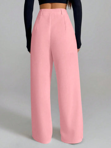 PETITE Women's Elegant French Style White Casual/Office Pants
