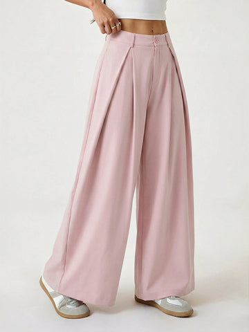 Vintage Casual Hippie Street Oversized Blue Striped Textured Wide Leg Pants