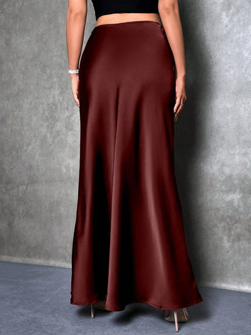 Solid Color Mermaid Style Skirt