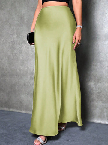 Solid Color Mermaid Style Skirt