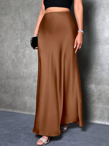 Solid Color Mermaid Style Skirt