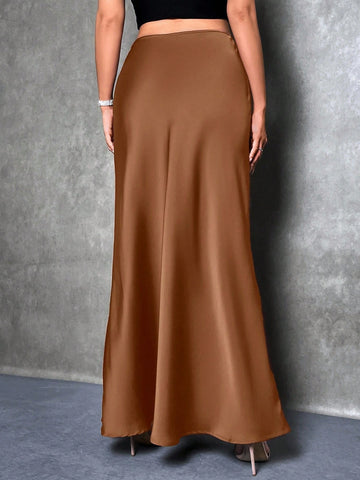 Solid Color Mermaid Style Skirt