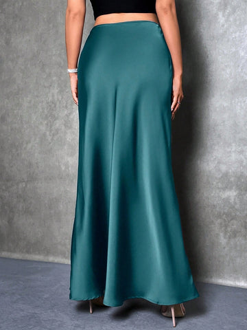 Solid Color Mermaid Style Skirt