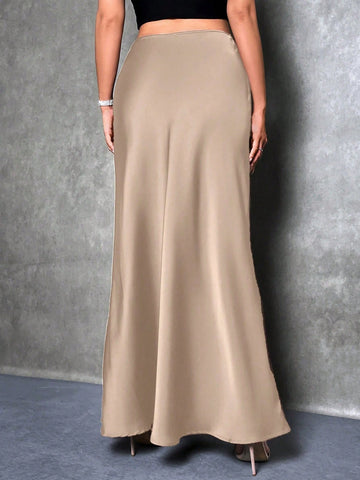 Solid Color Mermaid Style Skirt