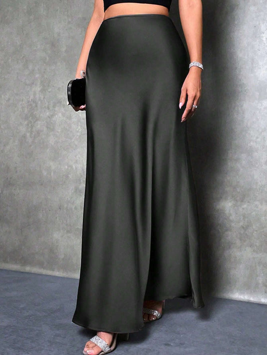 Solid Color Mermaid Style Skirt