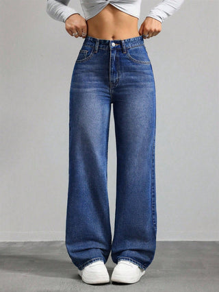 Casual Versatile Straight-Leg Jeans