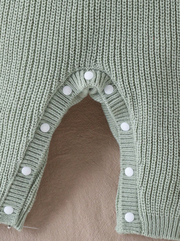 Vintaside Kids Baby Boy Stylish Bear Jacquard Knit Romper