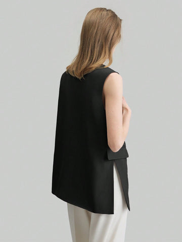 Casual Loose Fit Women Vest Jacket
