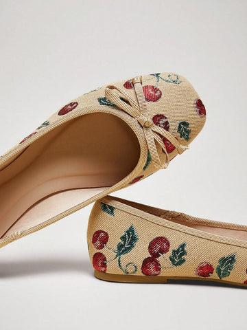 Women's Casual Forma Microfiber Closed Toe Comfortable Ballet Flats