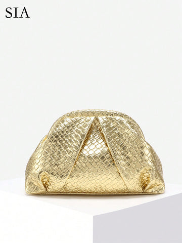 Women Vintage Minimalist Crocheted Beach Bag