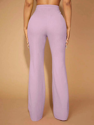 Victoria High Waisted Dress Pants - Lavender, Fashion Nova, Pants
