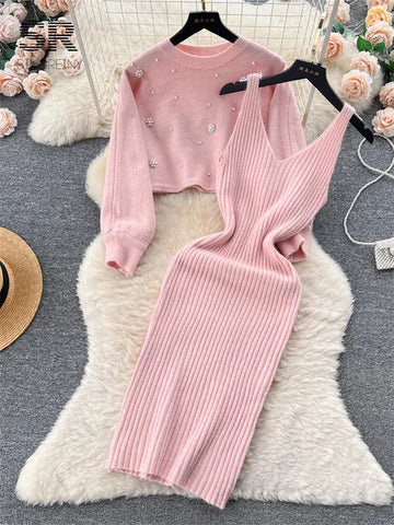 Beading Casual Two Piece Set