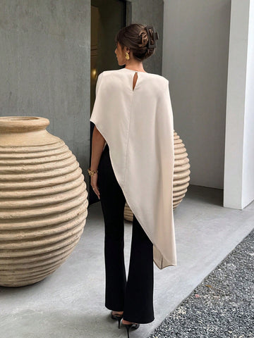Asymmetric Hem Party Elegant Blouse