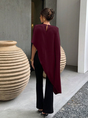 Asymmetric Hem Party Elegant Blouse