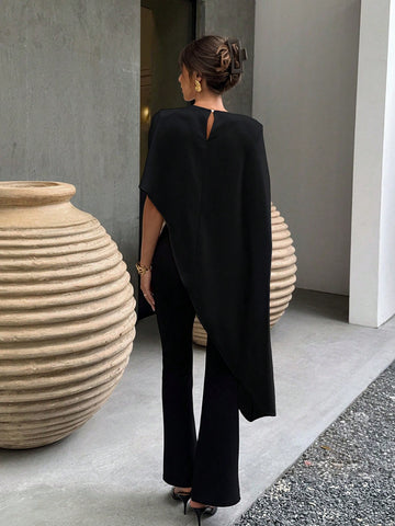 Asymmetric Hem Party Elegant Blouse