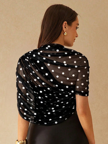 Elegant Metallic Shawl-Style Jumpsuit