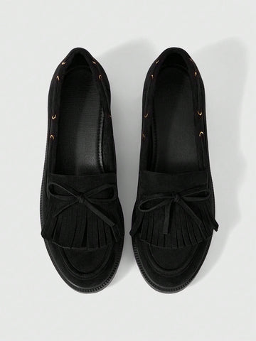 Women Plain Minimalist Flat Casual Loafers