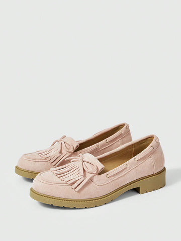 Women Plain Minimalist Flat Casual Loafers