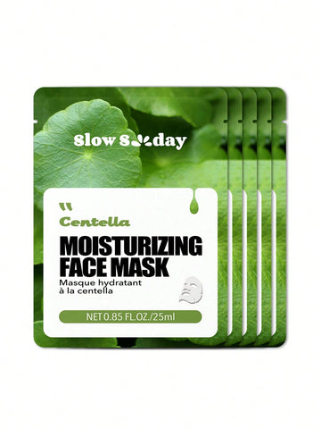 5PCS Aloe Vera Face Mask, Natural Plant Extract Series,Hydrating, Moisturizing,Brighting,Korean Mask