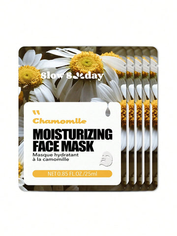 5PCS Aloe Vera Face Mask, Natural Plant Extract Series,Hydrating, Moisturizing,Brighting,Korean Mask