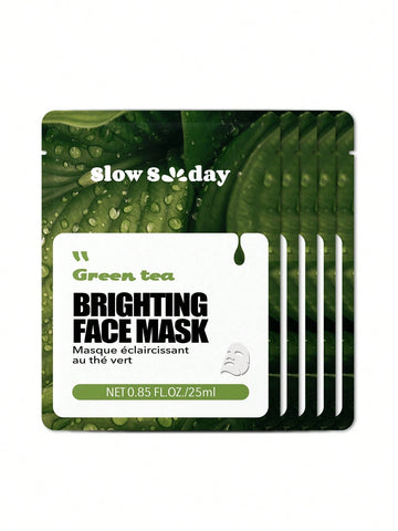 5PCS Aloe Vera Face Mask, Natural Plant Extract Series,Hydrating, Moisturizing,Brighting,Korean Mask