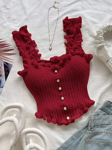 Women's Romantic Casual Holiday Knit Top