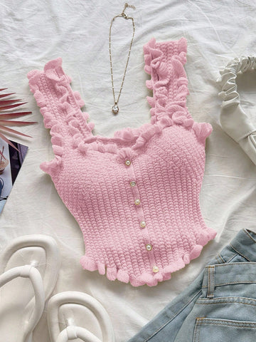 Women's Romantic Casual Holiday Knit Top