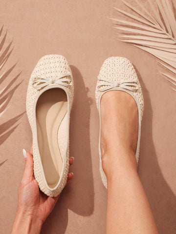 Women's Casual Forma Microfiber Closed Toe Comfortable Ballet Flats