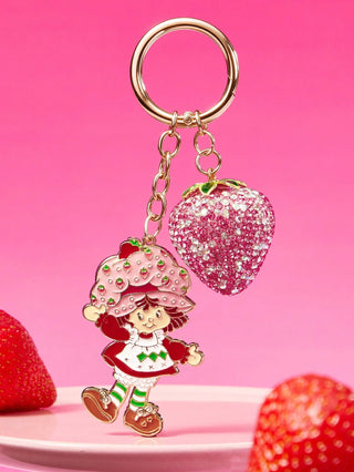 Fashionable & Elegant 3 D Cherry Shiny Alloy Keychain