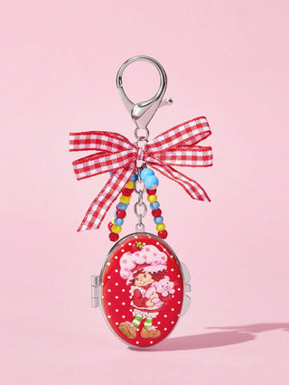 Fashionable & Elegant 3 D Cherry Shiny Alloy Keychain