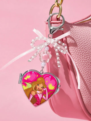 Fashionable & Elegant 3 D Cherry Shiny Alloy Keychain