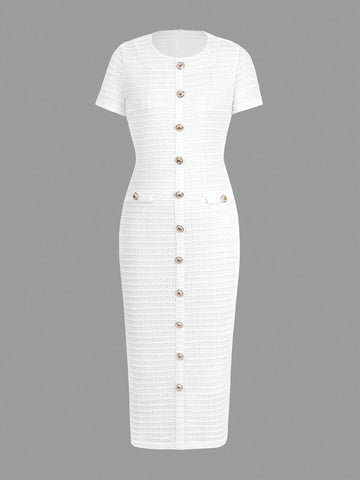 Ladies' Elegant Temperament, Zipper, Fake Buckle Design
