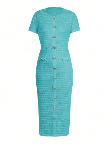 Ladies' Elegant Temperament, Zipper, Fake Buckle Design