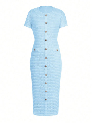 Ladies' Elegant Temperament, Zipper, Fake Buckle Design
