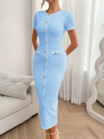 Ladies' Elegant Temperament, Zipper, Fake Buckle Design