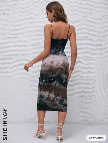 VCAY Tie Dye Slip Dress