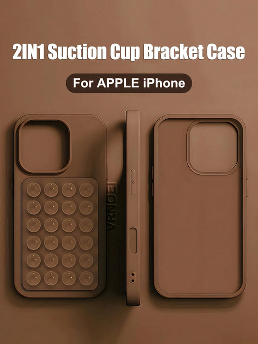 Upgrade 2IN1 Suction Cup Bracket Phone Case