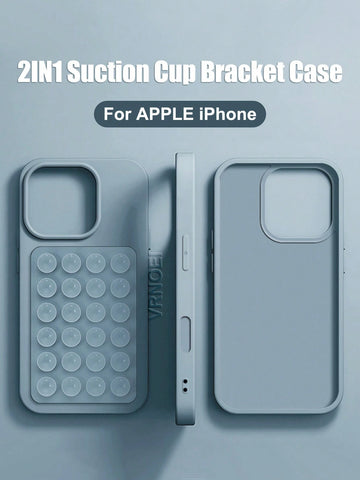 Upgrade 2IN1 Suction Cup Bracket Phone Case