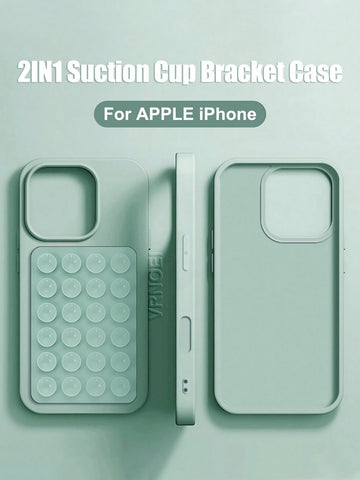 Upgrade 2IN1 Suction Cup Bracket Phone Case