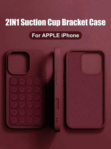Upgrade 2IN1 Suction Cup Bracket Phone Case