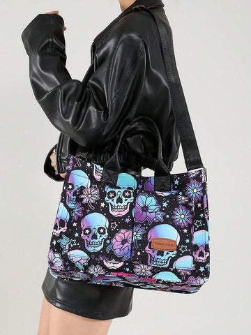 Versatile Vertical Stripes Hobo Shoulder Bag