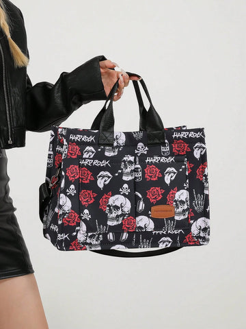 Versatile Vertical Stripes Hobo Shoulder Bag
