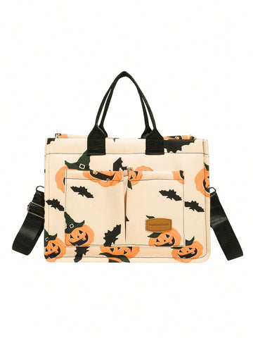 Versatile Vertical Stripes Hobo Shoulder Bag