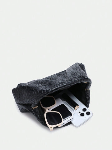 Women Vintage Minimalist Crocheted Beach Bag