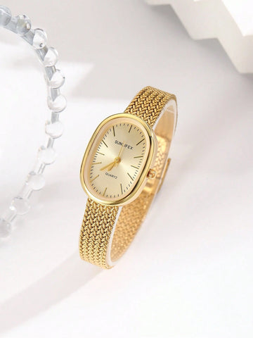 Vintage Oval Watch With Exquisite Small Dial