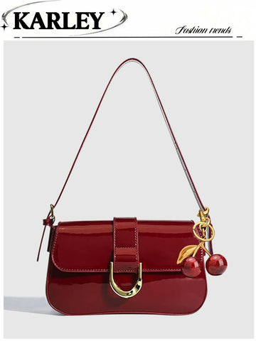 Vintage-Style Red Vixen Box Bag
