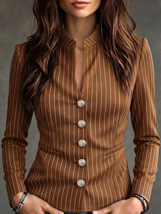 Women's Pinstripe Blazer