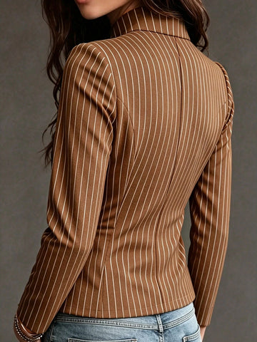 Women's Pinstripe Blazer