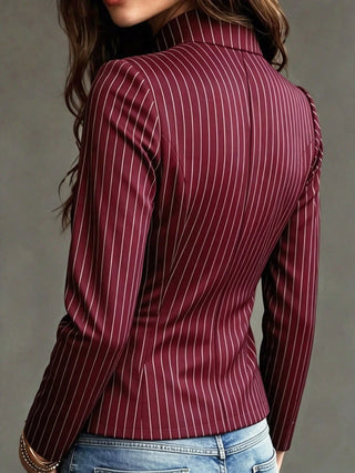 Women's Pinstripe Blazer